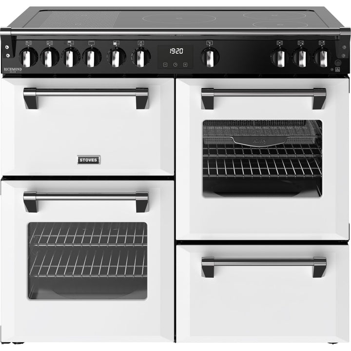 Stoves Richmond Deluxe 100Ei 100cm wide Electric Range Cooker with Induction Hob -  A Rated