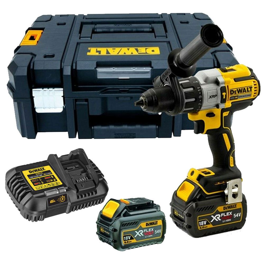 Dewalt DCD996T2 18v Brushless Combi Hammer with 2 x 6.0Ah Batteries & Charger in TSTAK