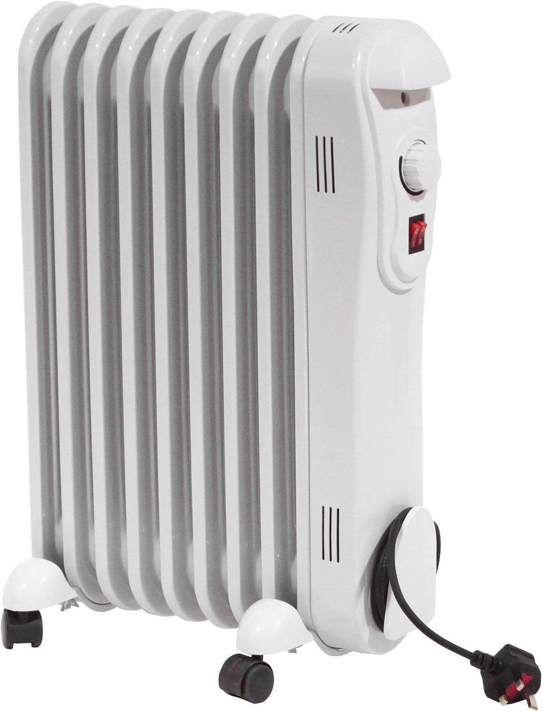 Prem-i-air EH1842 Oil Filled Radiator With Castors 3 Heat Settings &amp; Thermostat 1.5Kw/5000Btu