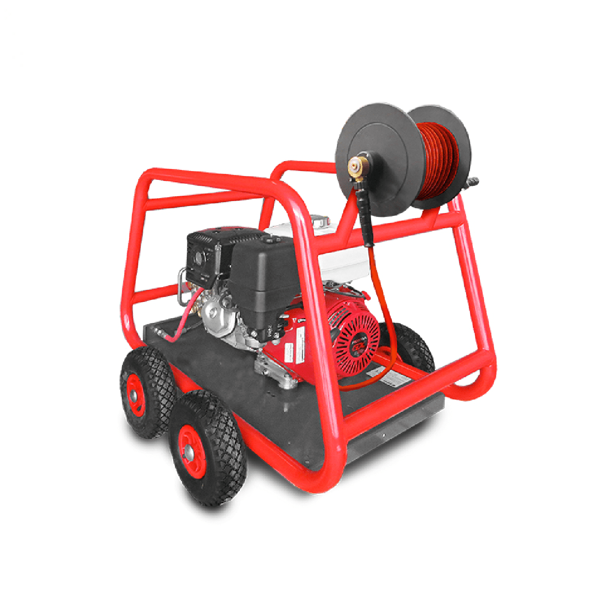 EHRLE 174002 KDD1240-Premium High Pressure Cleaner Cold Water, Mobile with 10Hp Petrol Engine