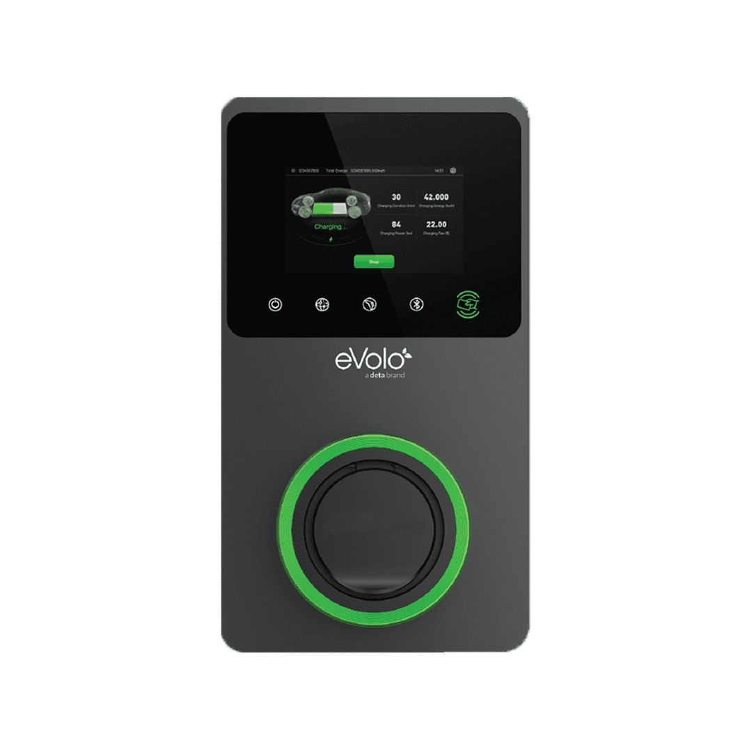 eVolo eVoom EVC7005 EV Charger Type 2 Un-tethered Wi-Fi, Ethernet, Bluetooth, RS485 22kW 415V~50Hz