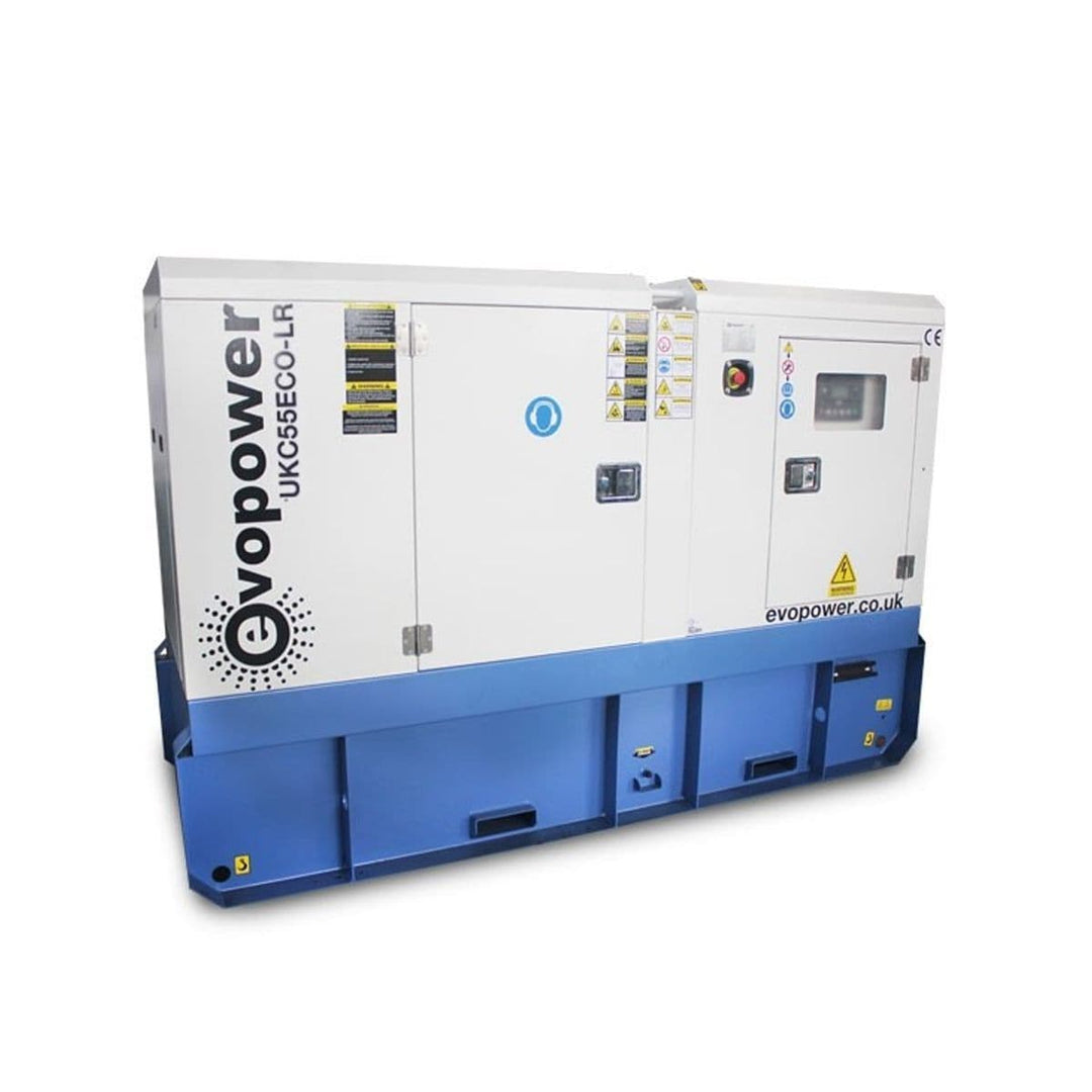 Evopower UKC55ECO-LR Slow Run Cummins Diesel Generator Noise Cancelling Canopy 55kVA 220-415V~50Hz