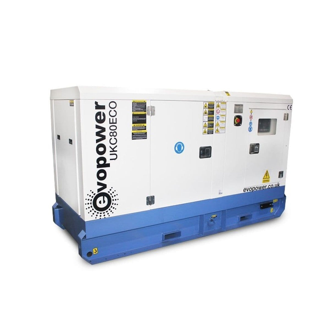 Evopower UKC80ECO-LR Long Run Cummins Diesel Generator Noise Cancelling Canopy 80kVA 220-415V~50Hz