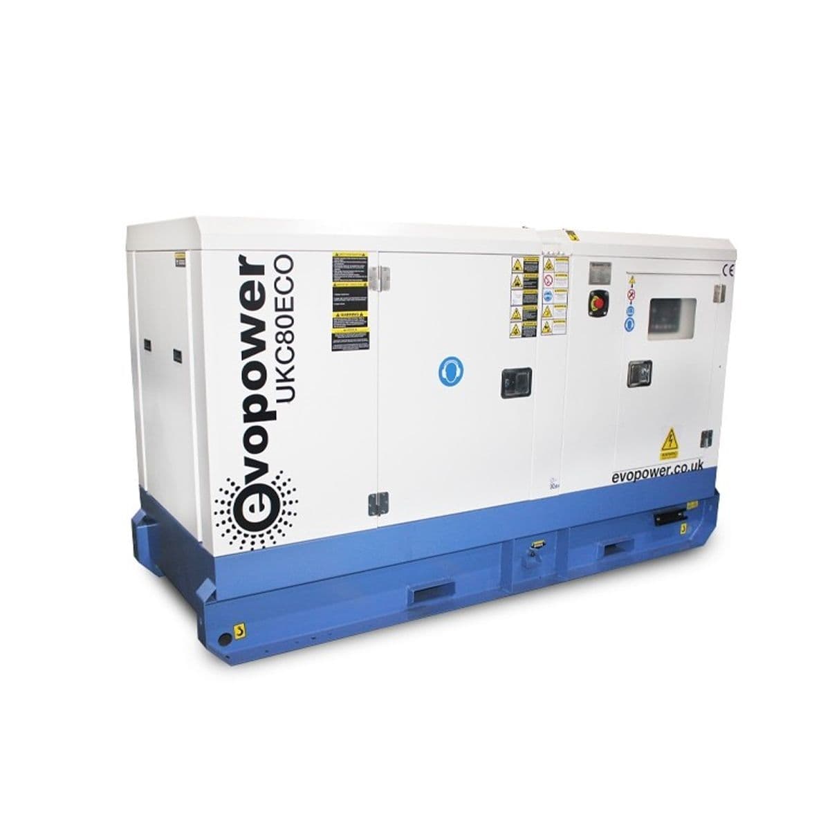 Evopower UKC80ECO-LR Long Run Cummins Diesel Generator Noise Cancelling Canopy 80kVA 220-415V~50Hz