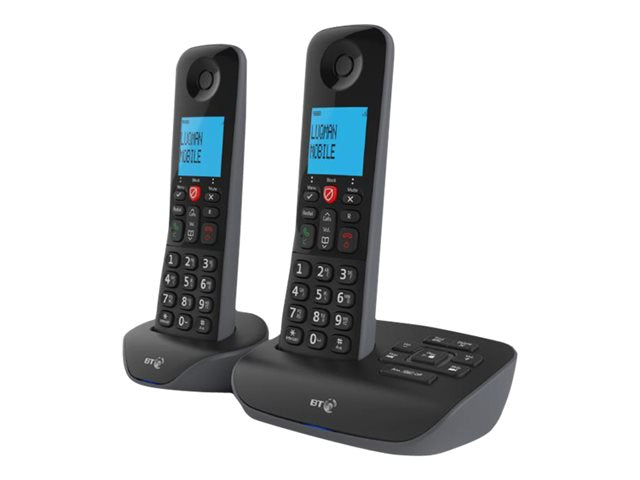 TieDex UK BT Essential Phone Trio - cordless phone - answering system with caller ID + 2 additional handsets