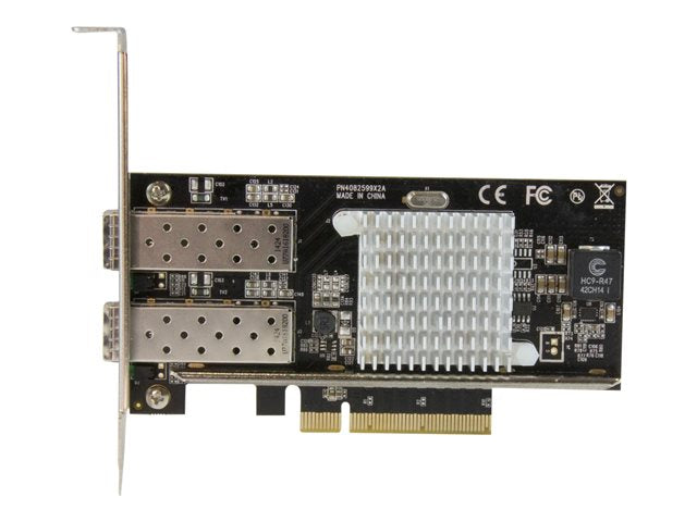 TieDex UK StarTech.com 10G Network Card - 2x 10G Open SFP+ Multimode LC Fiber Connector - Intel 82599 Chip - Gigabit Ethernet Card (PEX20000SFPI) - network adapter - PCIe 2.0 x8