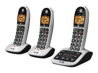 TieDex UK BT 4600 Advanced Nuisance Call Blocker Trio - cordless phone - answering system with caller ID + 2 additional handsets - 3-way call capability