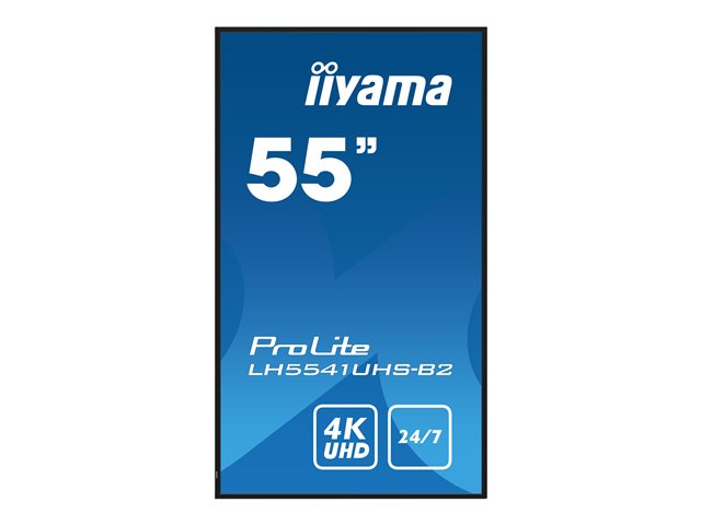 TieDex UK iiyama ProLite LH5541UHS-B2 55" Class (54.6" viewable) LED-backlit LCD display - 4K - for digital signage