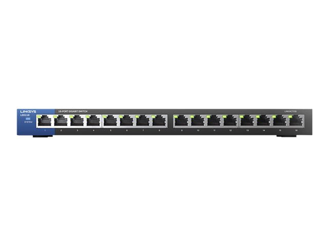 TieDex UK Linksys Business LGS116 - switch - 16 ports - unmanaged