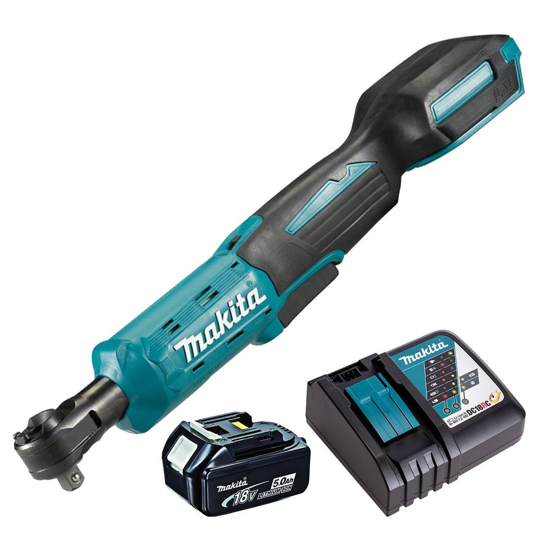 Makita DWR180Z 18V LXT Ratchet Wrench With 1 x 5.0Ah Battery &amp; Charger