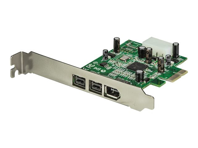 TieDex UK StarTech.com 3 Port 2b 1a 1394 PCI Express FireWire Card Adapter - 1394 FW PCIe FireWire 800 / 400 Card (PEX1394B3) - FireWire adapter - PCIe - 2 ports