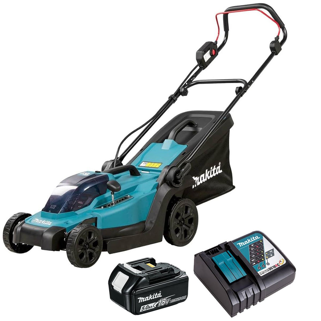 Makita DLM330Z 18V LXT 33cm Cordless Lawn Mower with 1 x 5.0Ah Battery &amp; Charger