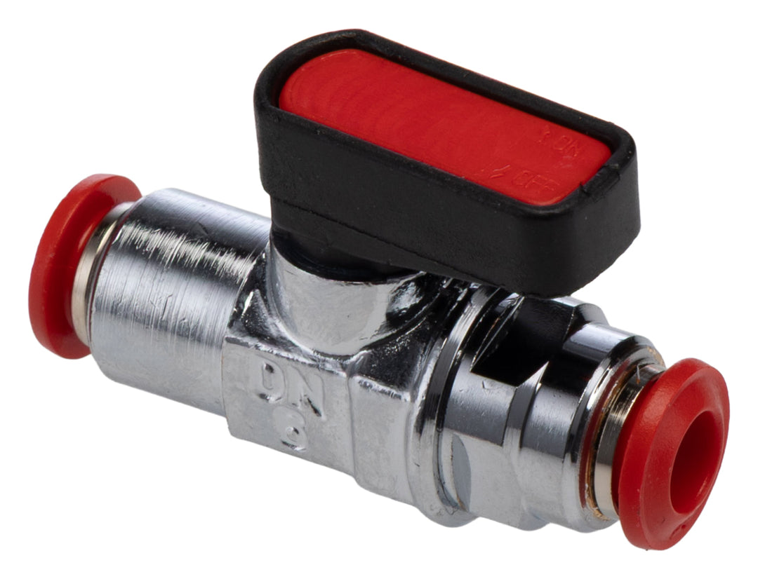TieDex UK Handle Micro Valve, ISO 7.1, DIN 2999, BS 21, ISO 228 Push-In 6 mm, III B