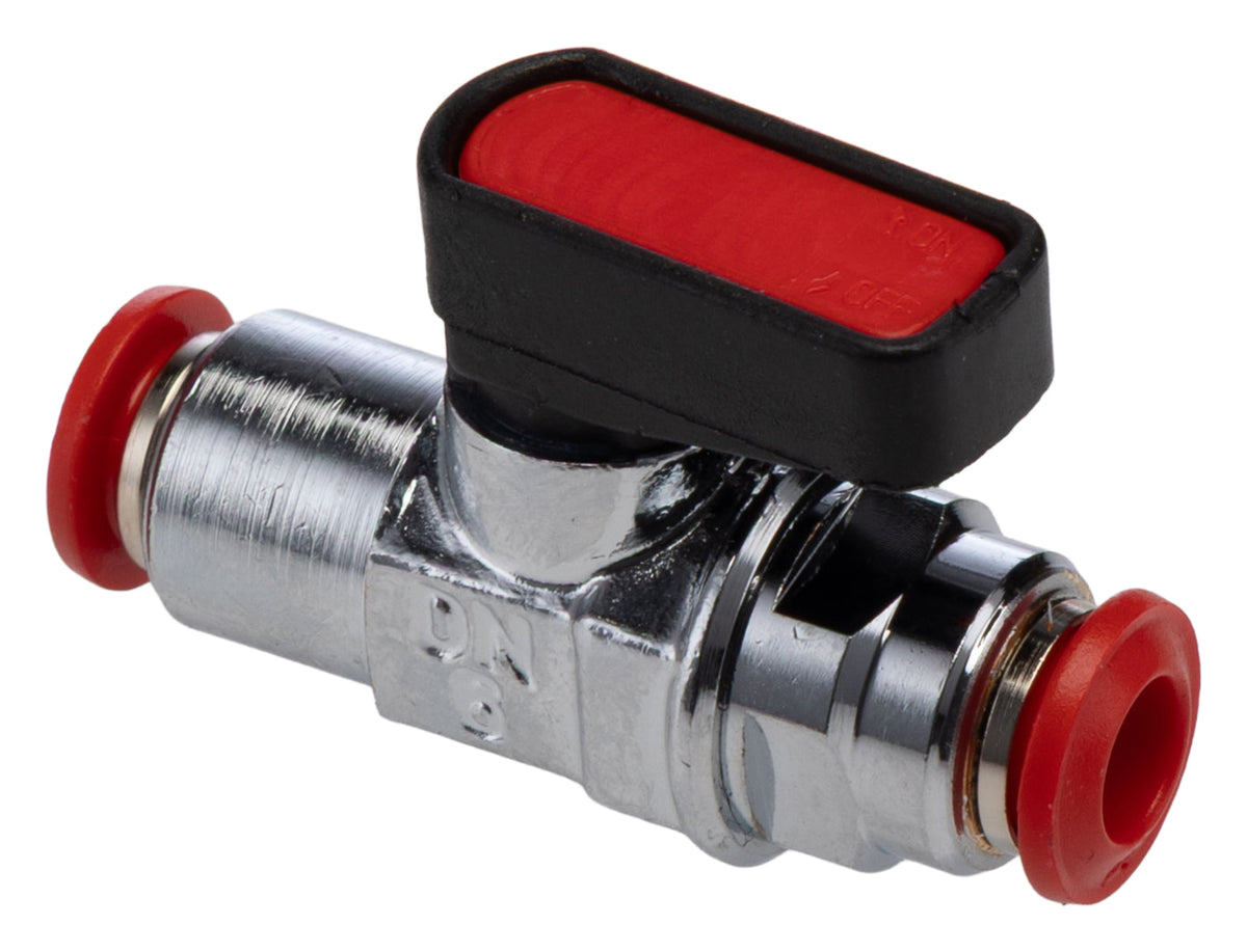 TieDex UK Handle Micro Valve, ISO 7.1, DIN 2999, BS 21, ISO 228 Push-In 6 mm, III B