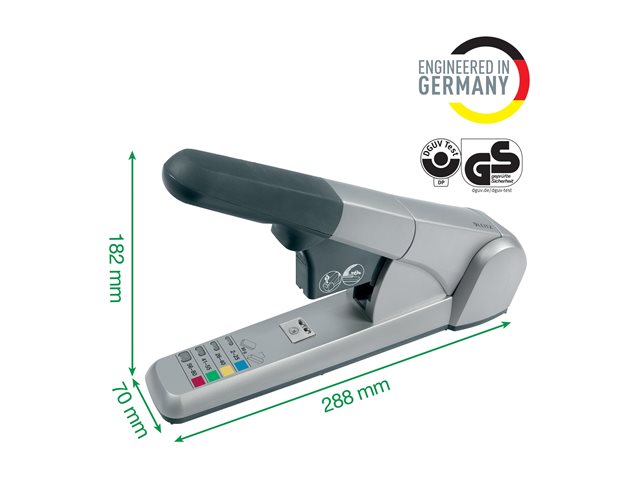 TieDex UK Leitz stapler - 80 sheets - plastic, metal - silver