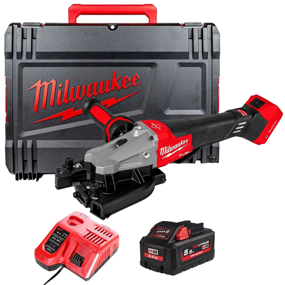 Milwaukee M18FRBCO32-0X 18V M18 FUEL Rebar Cutter with 1 x 5.5Ah Battery Charger & Case