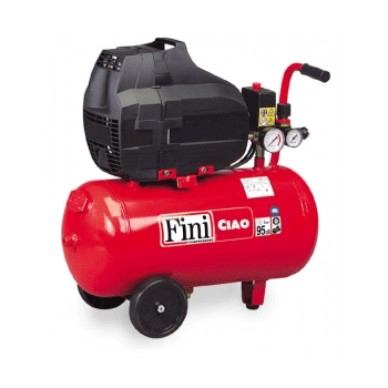 nuAir Fini Ciao 25/1850 Portable Air Compressor Direct Drive Oil Free 1/5HP 6.3 CFM 24 Litre Tank