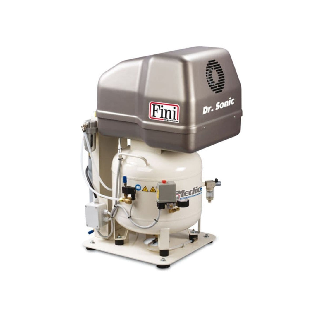 nuAir Fini DR.SONIC Air Compressor 320-50V-ES-3M 2.2kW, 8 Bar, 50Lt Receiver, Dryer and Sound Proof Cover