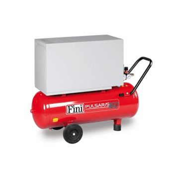 nuAir Fini Pulsar/S 160M-50 Silenced Portable Air Compressor Direct Drive Oil Free 1/5HP 5 CFM With 50 Litre Tank 240V~50Hz