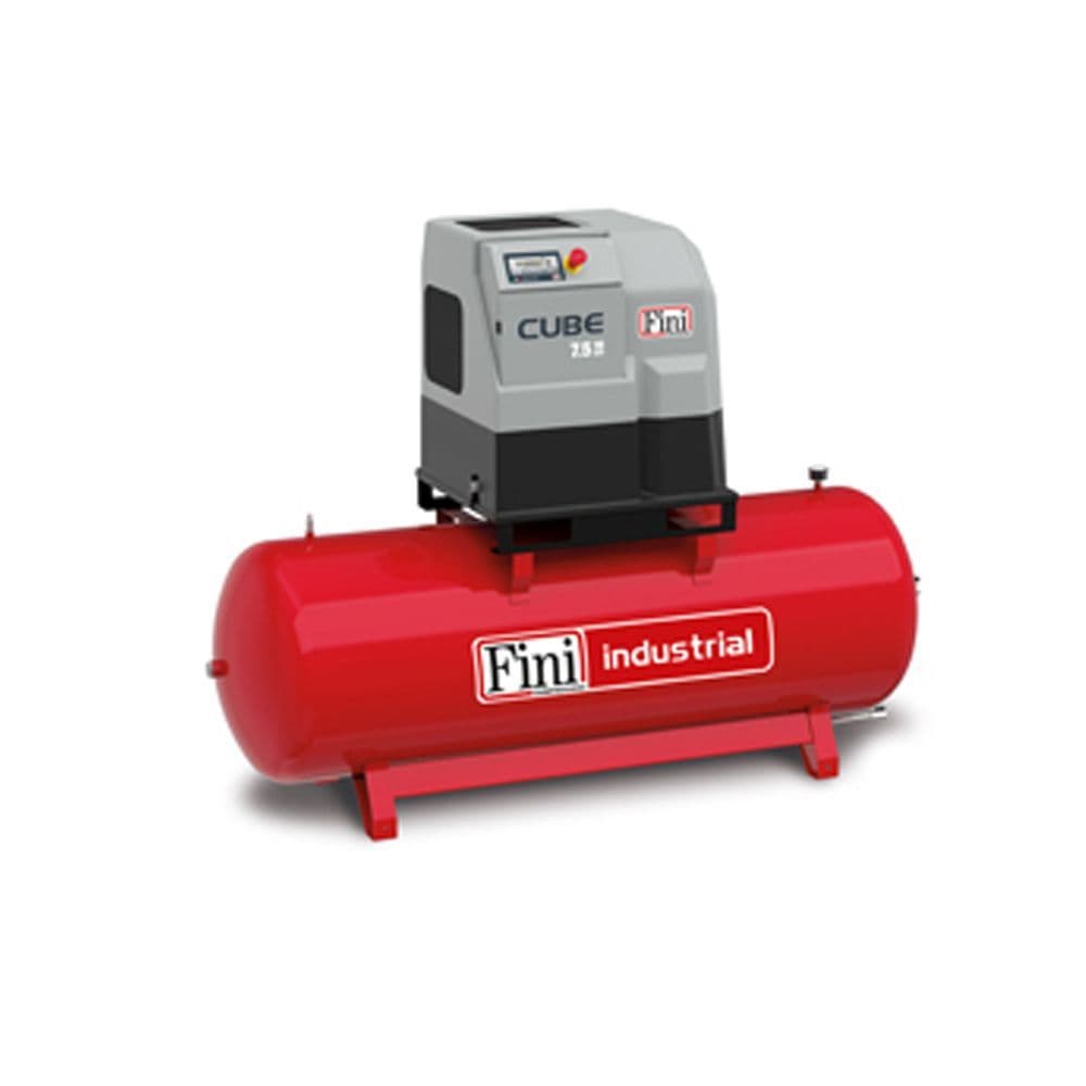 Fini V83PO92FNM401 CUBE 7.5-10-500 500l tank 7.5Kw 10Hp 1050L/min 37.1CFM 10Bar 145PSI 415V