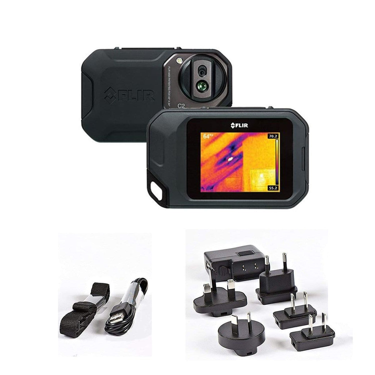 FLIR Syetems FLIR Thermal Imaging Camera 72001-0101 C2 Budget Light Pocket-Sized 80 x 80 pixels -10 to +150°C