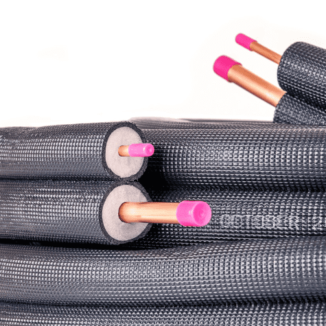 Freddox 34623 HVAC Pre-Insulated Copper Pipe Twin Coil 3/8" + 5/8" 20 Metre 9mm Wall Insulation