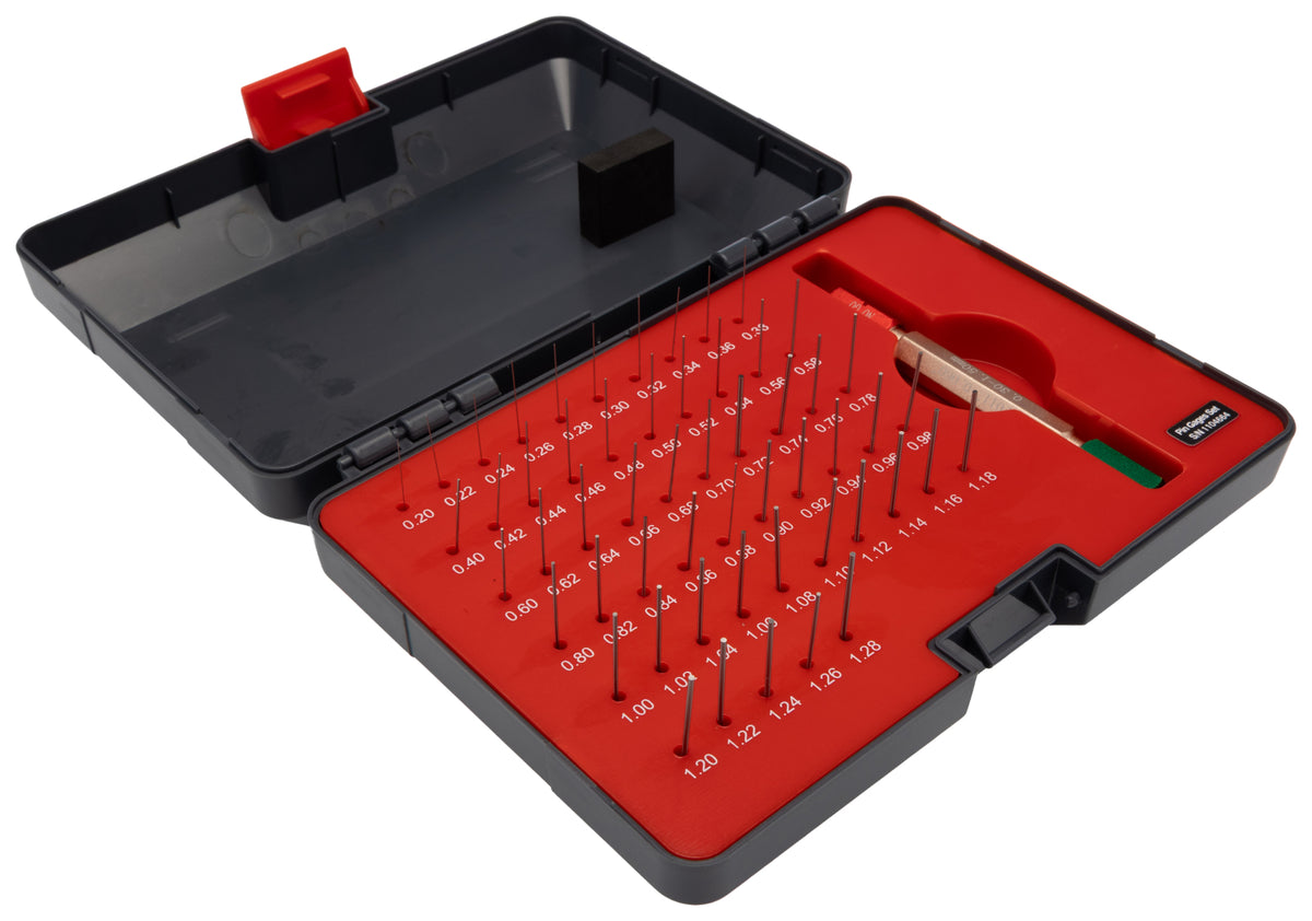 TieDex UK Hole Pin Gauge Set, 55 piece