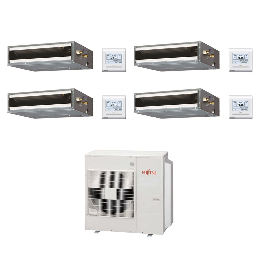 Fujitsu Air Conditioning AOYG30KBTA4 Multi 4 x ARXG09KLLAP 2.5Kw/9000Btu Ducted A++ R32 240V~50Hz