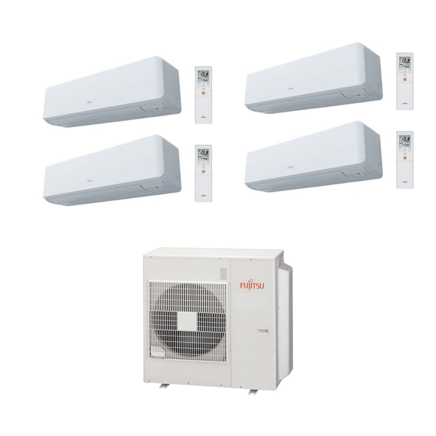 Fujitsu Air Conditioning AOYG36KBTA5 Heat Pump 4 x ASYG12KGTB 3.5Kw/12000Btu Wall R32 A++ 240V~50Hz
