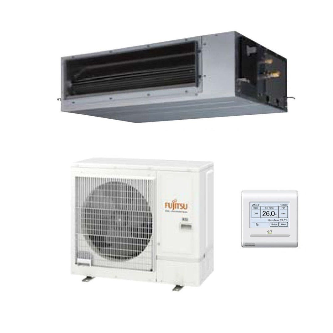 Fujitsu Air conditioning ARXG30KHTAP Concealed Duct Heat Pump Inverter 8Kw/30000Btu R32 A++