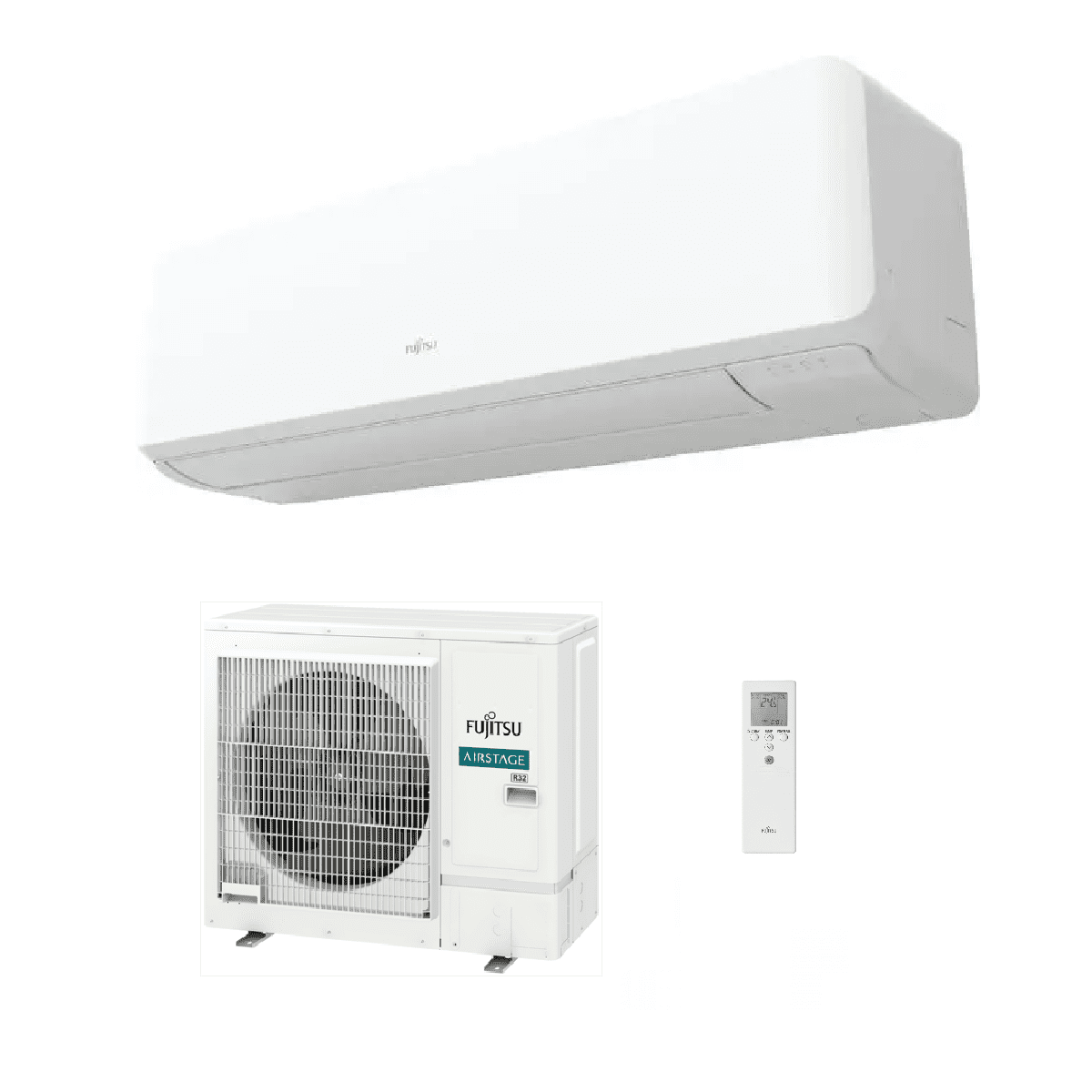 Fujitsu Air Conditioning Fujitsu AIRSTAGE Air Conditioning AOEG24KMTA ASEG24KMTE Wall Mount Heat pump A++ R32 7Kw/24000Btu
