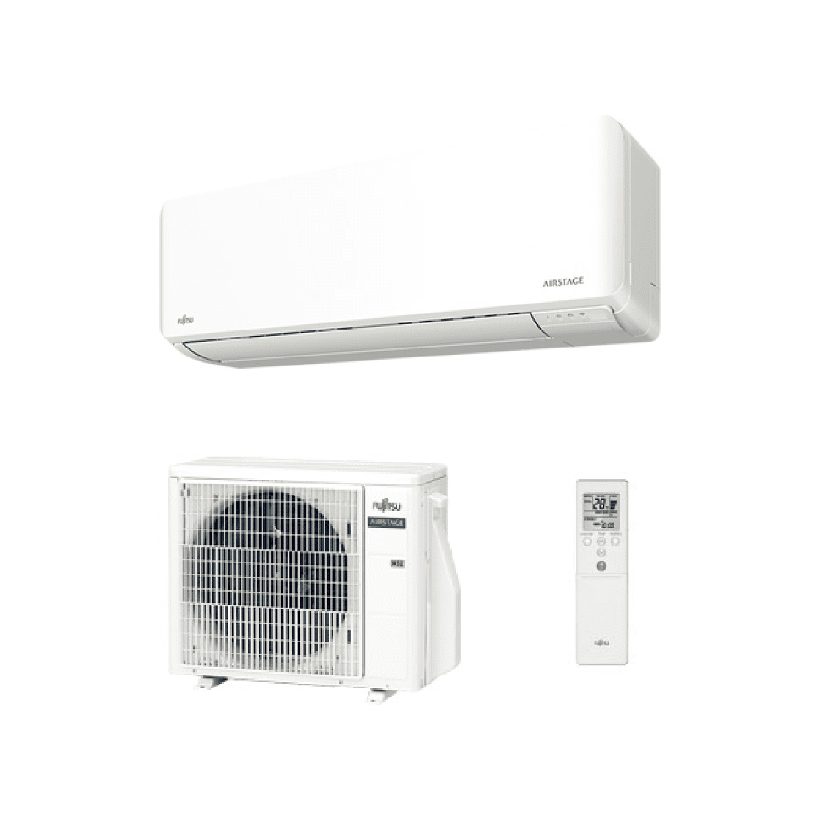 Fujitsu Air Conditioning Fujitsu AIRSTAGE Air conditioning AOEH12KMCG ASEH12KMCG Wall Mount Heat pump A++ R32 Install Kit