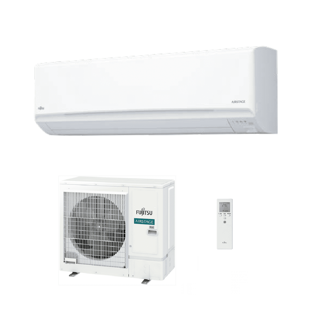 Fujitsu Air Conditioning Fujitsu AIRSTAGE Air Conditioning ASEH30KMTB AOEH30KMTB Wall Mounted Heat Pump A++ 8Kw/30000Btu