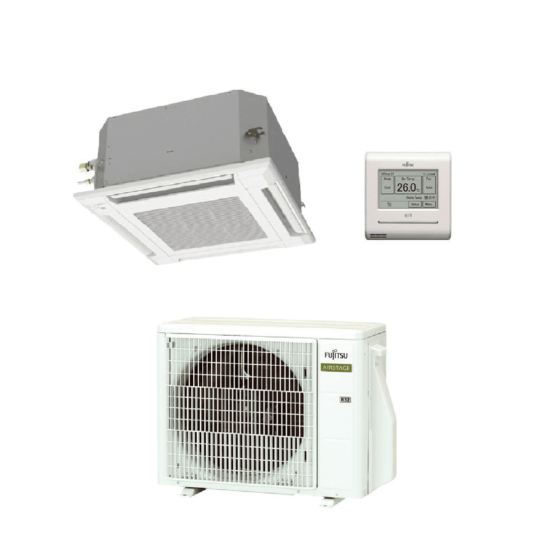 Fujitsu Air Conditioning Fujitsu AIRSTAGE AUXG24KVLA AOEG24KBTB Compact Cassette Air Conditioning R32 A++ 7kW/24000Btu