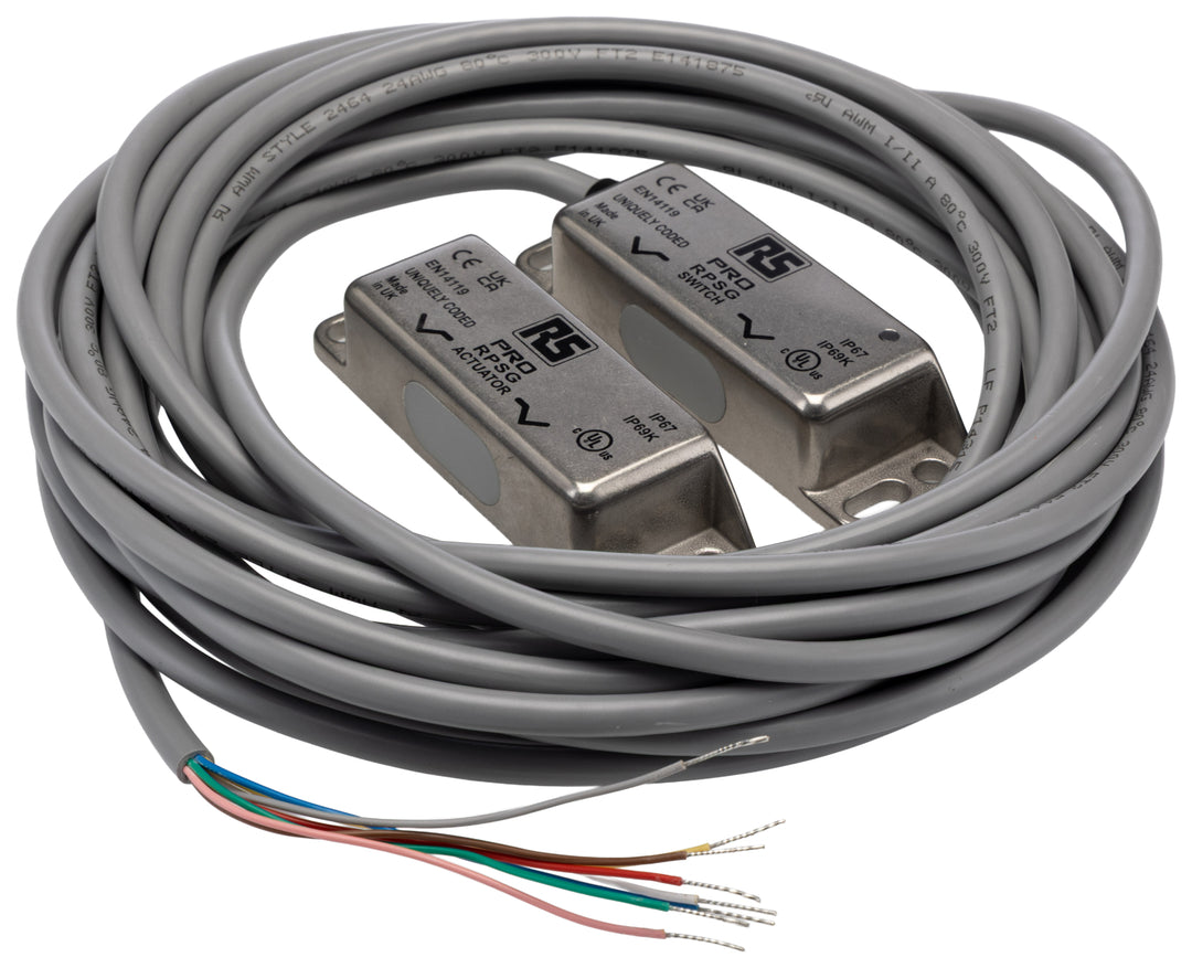 TieDex UK RFID Non-Contact Safety Switch, Stainless Steel Housing, 24V dc, 2 NO/1 NC, Wire
