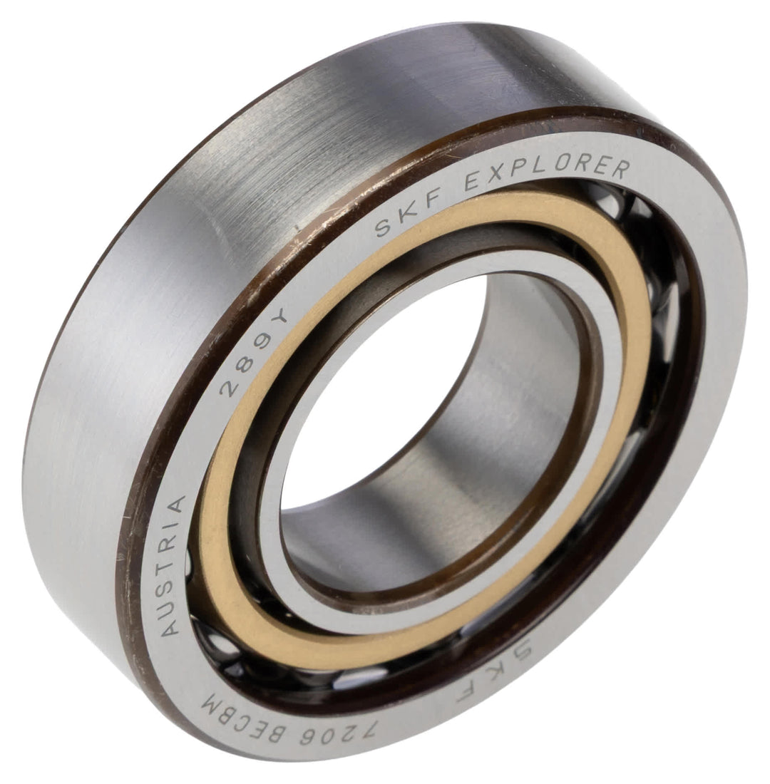 SKF 7206 BECBM 1 Row Ball Bearing - 30 mm ID, 62 mm OD 16 mm Race Width_7206 BECBM