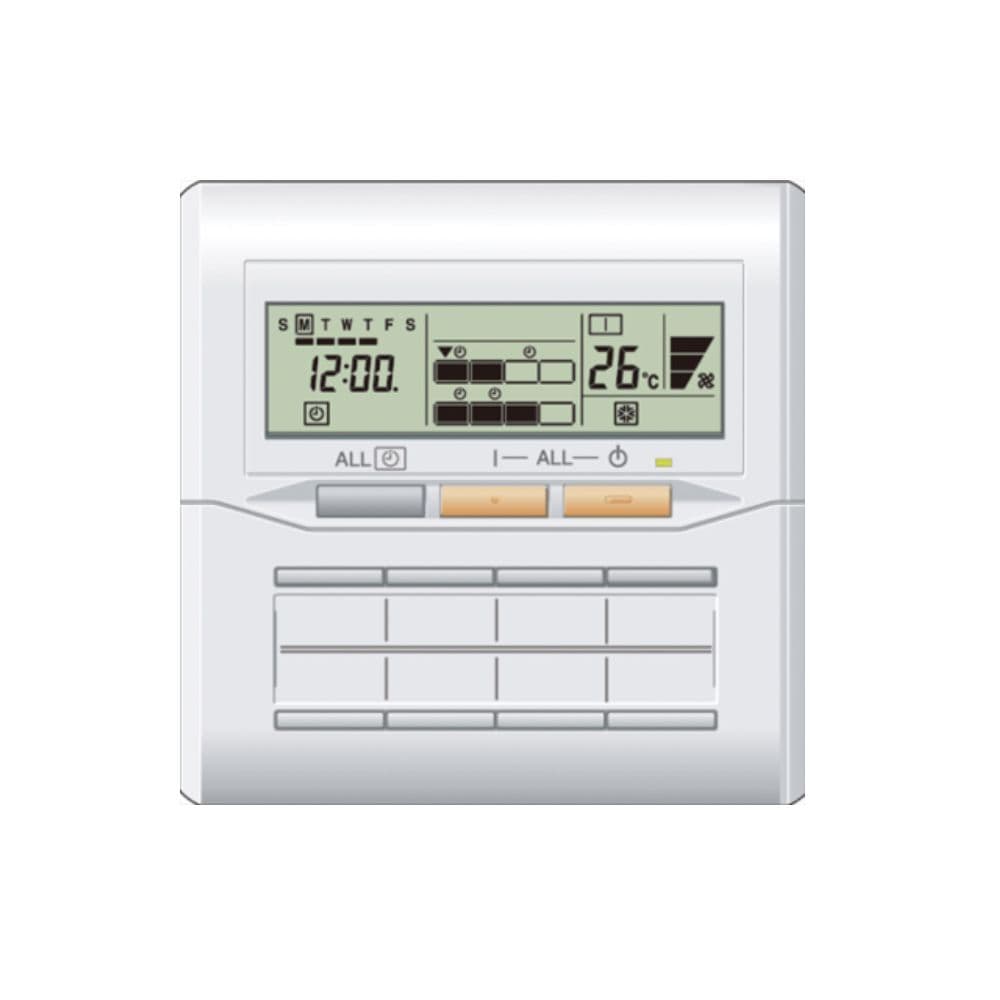 Hard Wired Fujitsu Air Conditioning UTYCGGY Group Remote Controller, Max 8 Controllable Groups