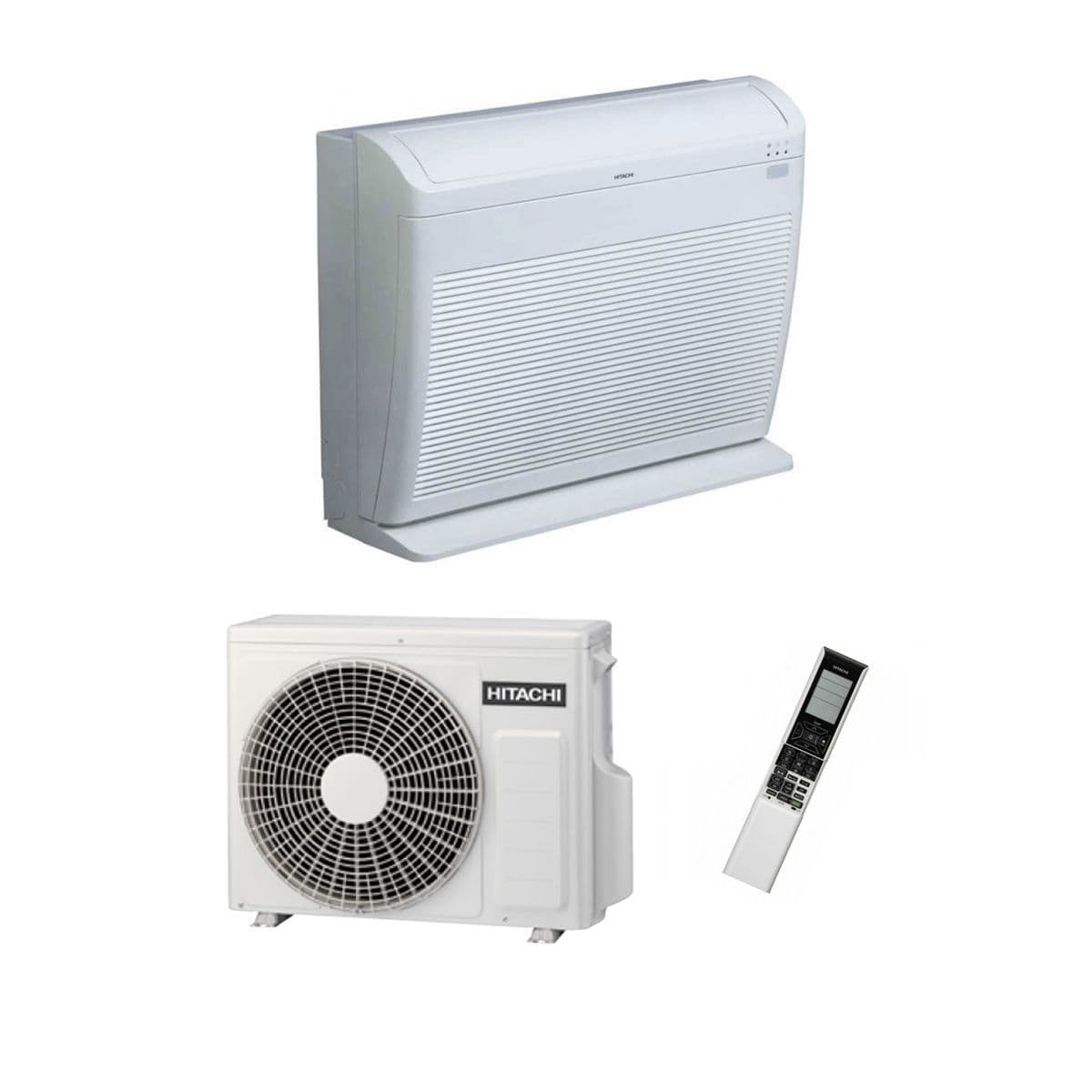 Hitachi Air Conditioning Floor Mounted RAF-25RPA Inverter Heat Pump 2.5Kw/9000Btu A+ 240V~50Hz