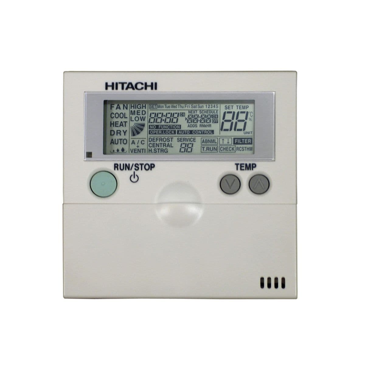 Hitachi Air Conditioning PC-2H2 E00477 Wired Remote Controller With Integrated Thermostat
