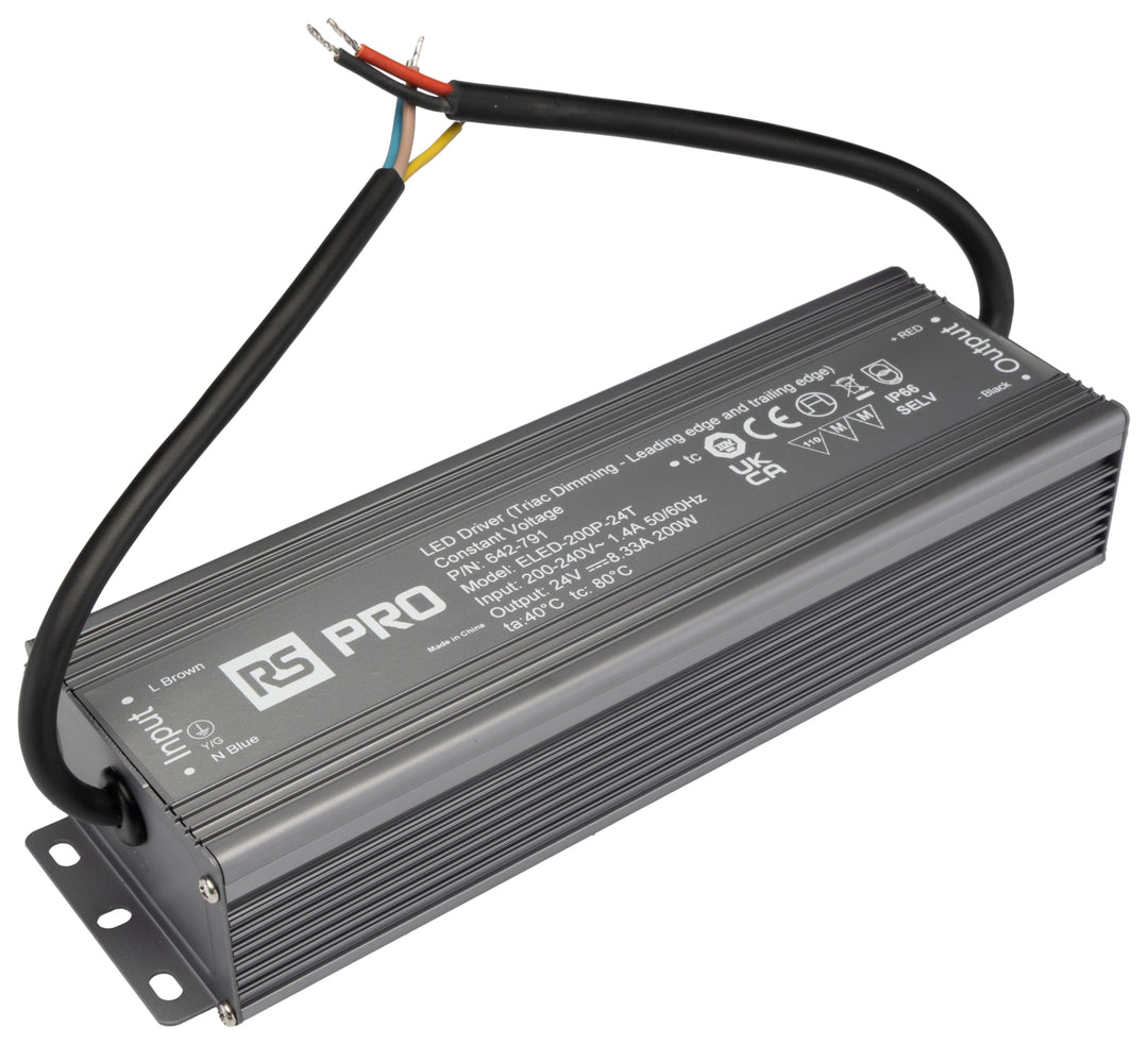 TieDex UK, 24 V Output, 200 W Output Triac