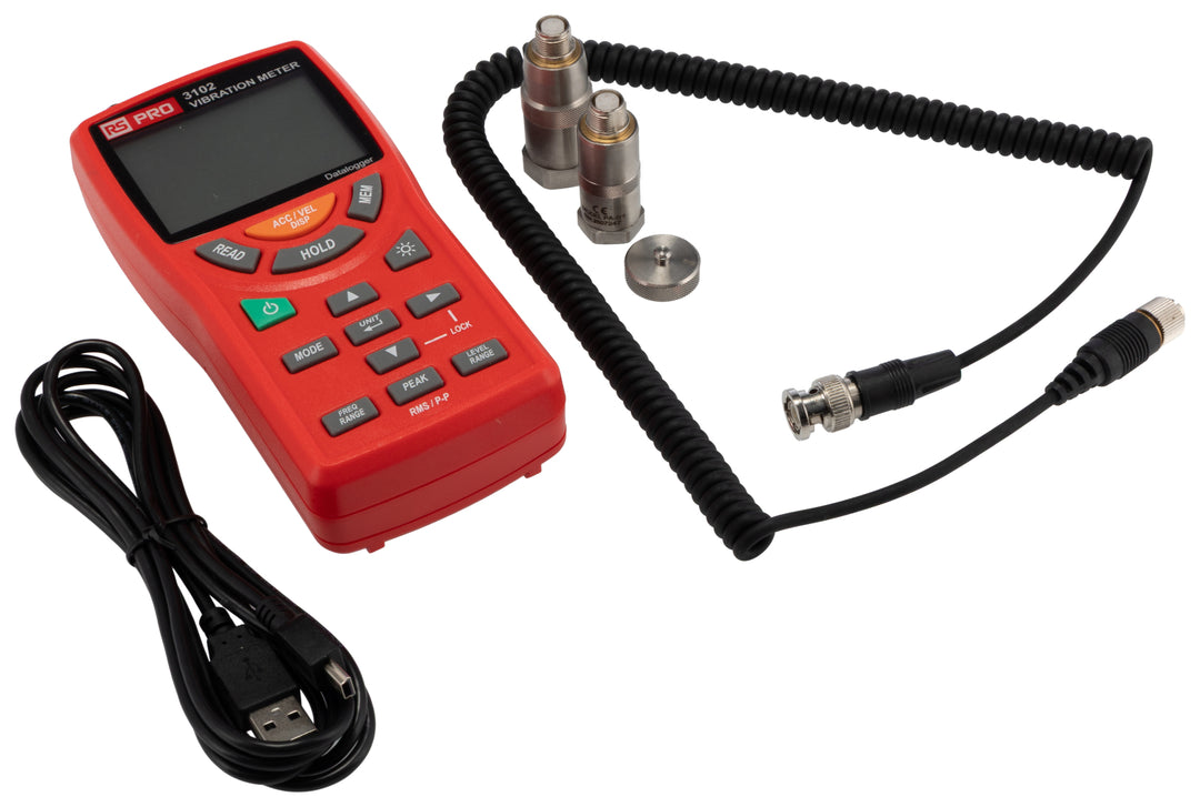 TieDex UK 3102 Vibration Meter - Acceleration, Displacement, Velocity 1 Axis