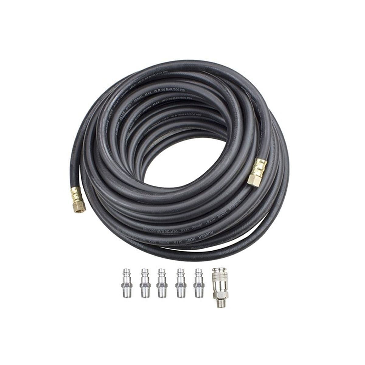 Hyundai 15 Metre Rubber Air Quick Release Air Compressor Hose