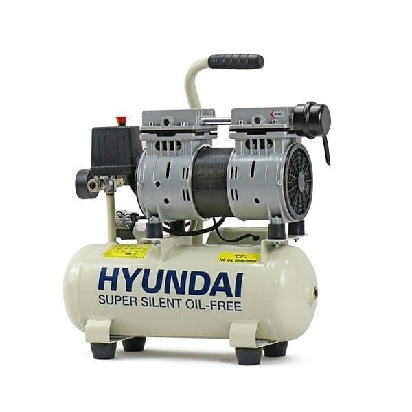 Hyundai Air Compressor HY5508 8 Litre 4CFM/118psi Silenced Oil Free Direct Drive 0.75hp