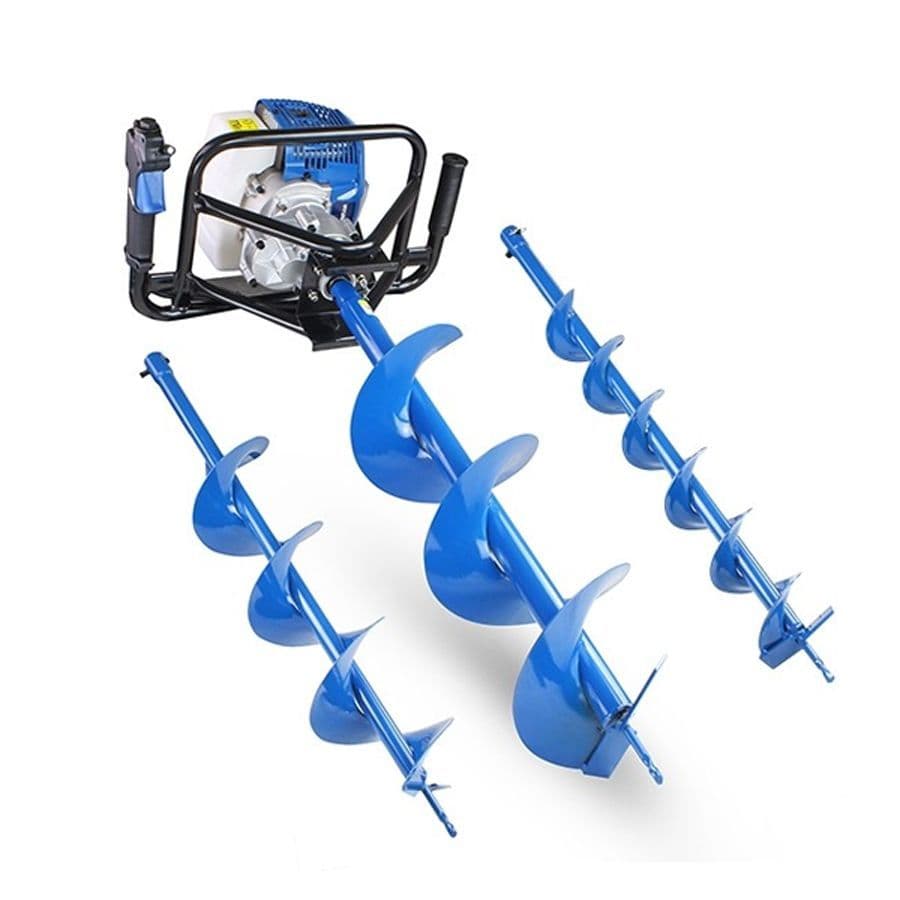 Hyundai HYEA5200X Petrol Earth Auger, Borer and Drill 100mm, 150mm &amp; 200mm 52cc 2-stroke
