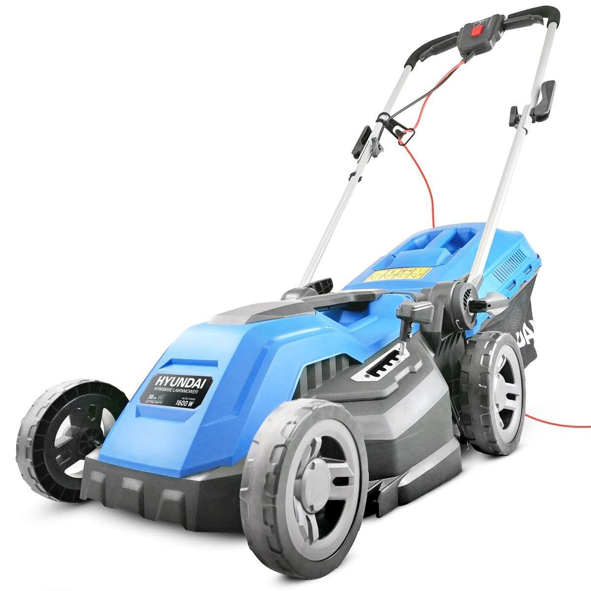 Hyundai HYM3800E 38cm Electric Rotary Rear Roller Mulching Lawnmower 1600W 230V~50Hz
