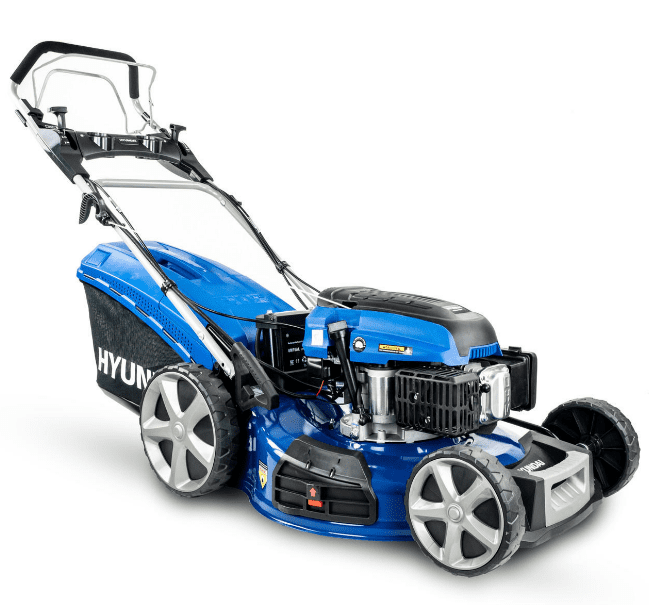 Hyundai HYM560SPE Self Propelled Petrol Lawnmower Mulch Rear &amp; Side Discharge 22&