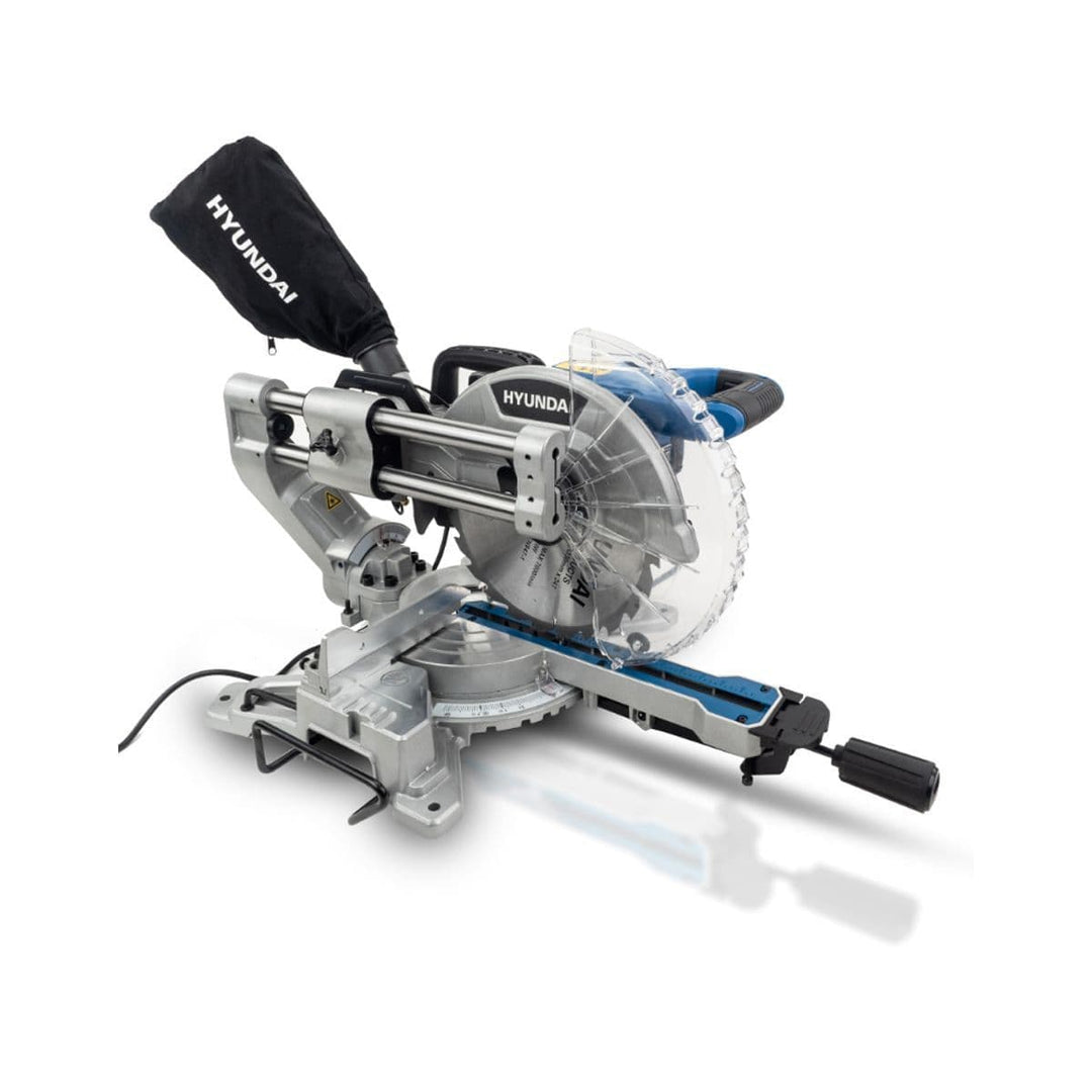 Hyundai HYMS2000E 2000W Electric Mitre Saw Chop Saw with 255mm Blade With Laser Guide 230V