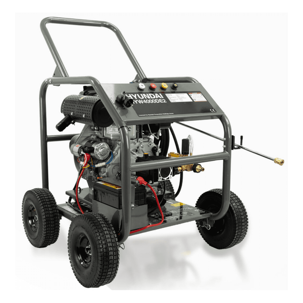 Hyundai HYW4000DE2 456cc Diesel Pressure Washer 4000psi 15L/minute 6.6kW