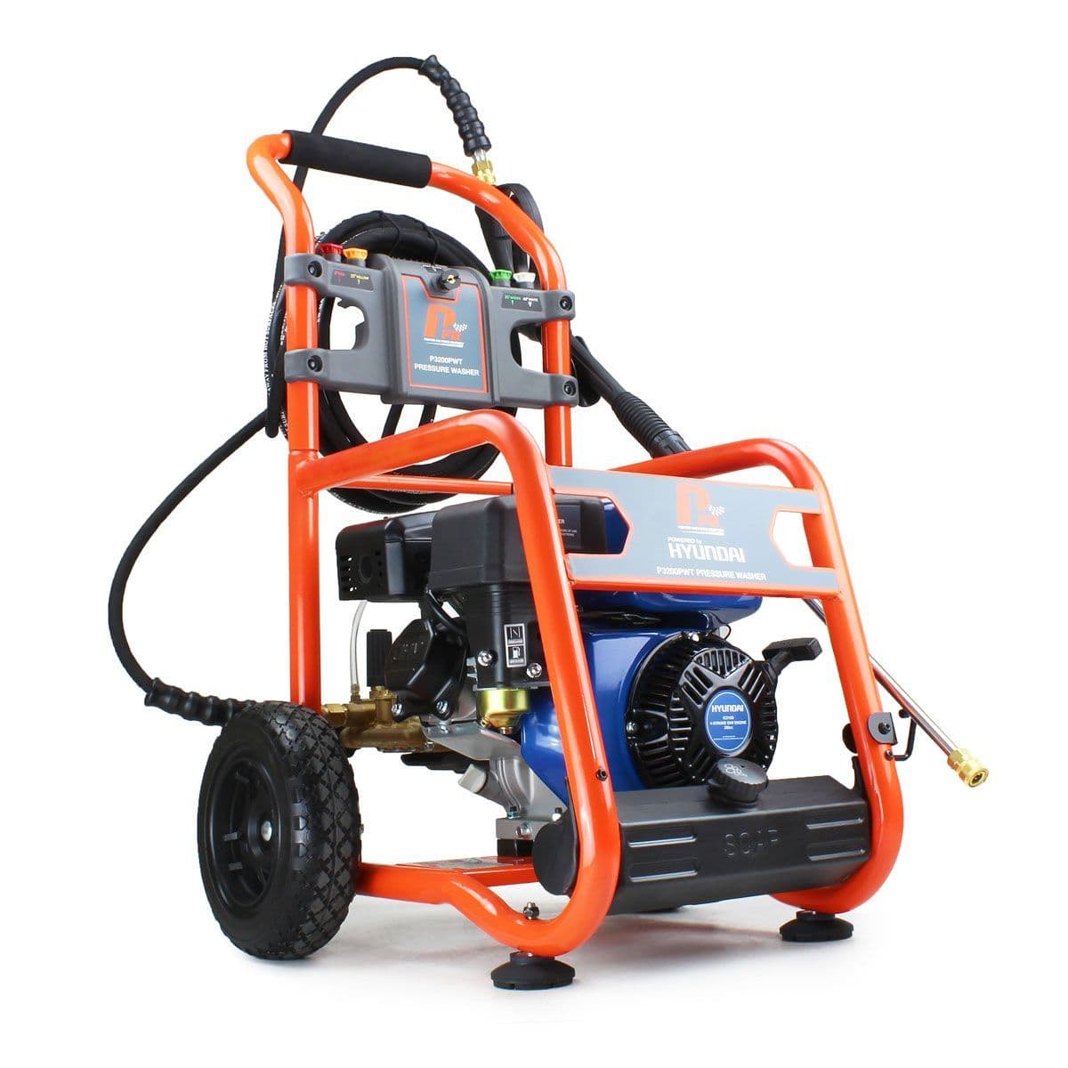 Hyundai P1PE Petrol Powered P3200PWA 3200psi / 214 bar Petrol Pressure Washer