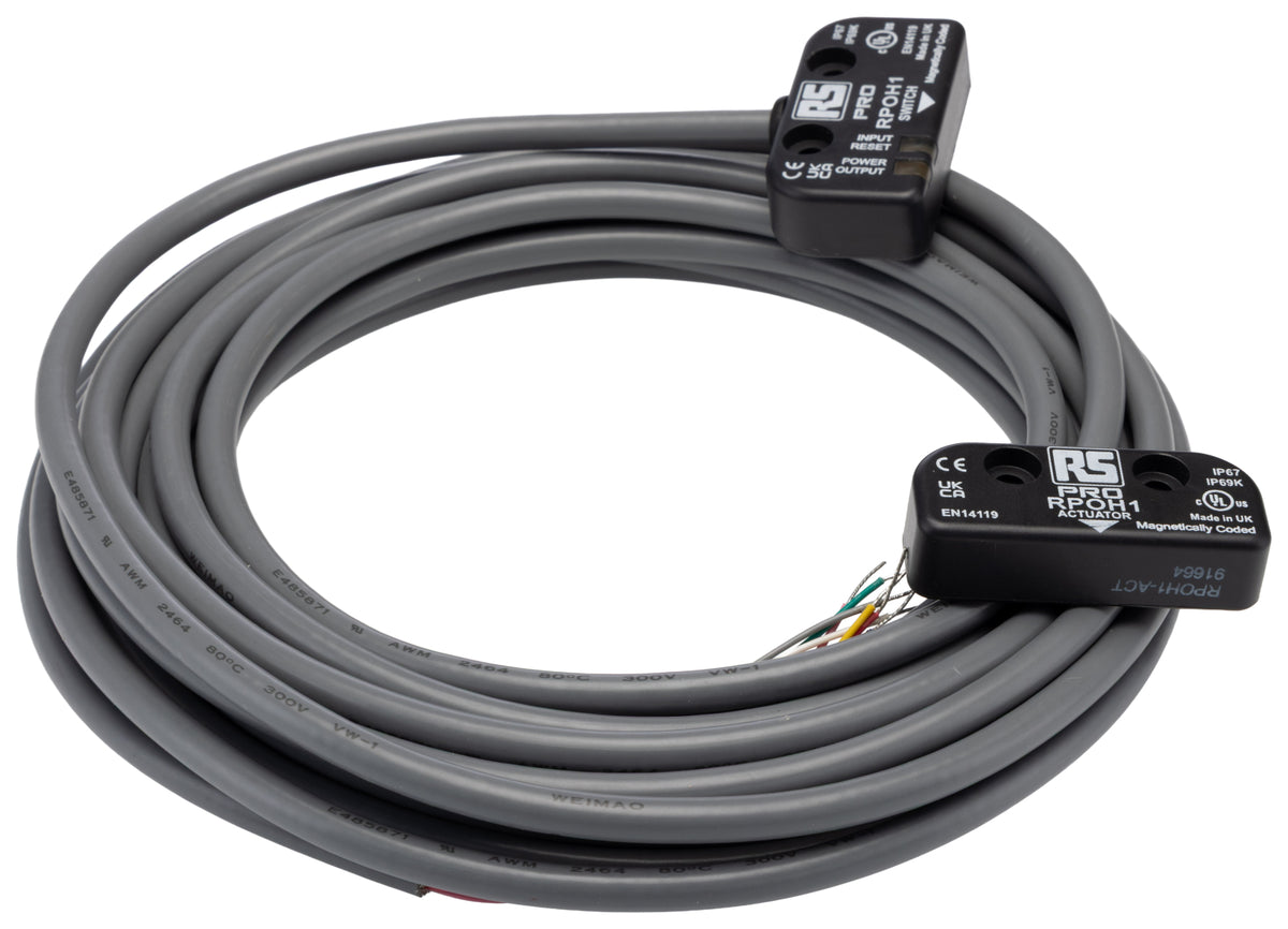 TieDex UK RFID Non-Contact Safety Switch, ABS Plastic Housing, 24V dc, 2 NO/1 NC, Wire